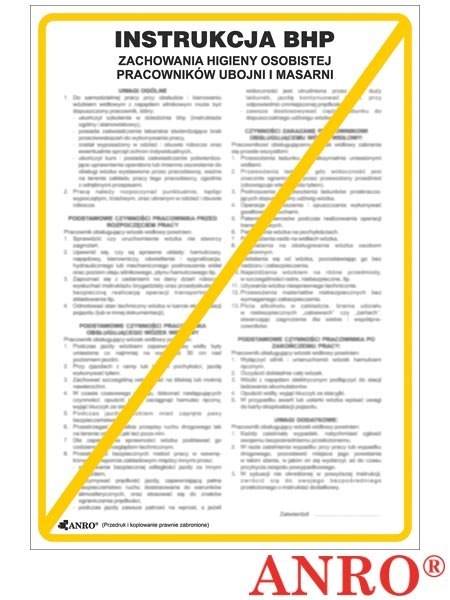ZNAK BEZPIECZEŃSTWA ANRO