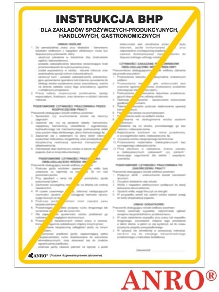 ZNAK BEZPIECZEŃSTWA ANRO