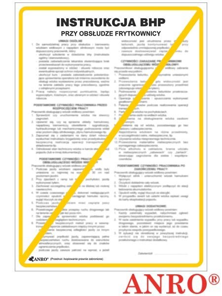 ZNAK BEZPIECZEŃSTWA ANRO