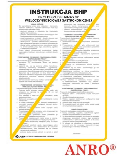 ZNAK BEZPIECZEŃSTWA ANRO