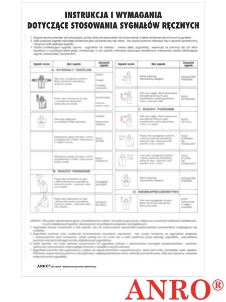 ZNAK BEZPIECZEŃSTWA ANRO