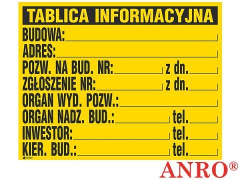 ZNAK BEZPIECZEŃSTWA ANRO