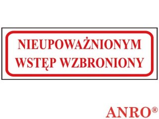 ZNAK BEZPIECZEŃSTWA ANRO
