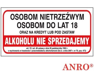 ZNAK BEZPIECZEŃSTWA ANRO