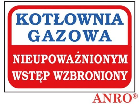 ZNAK BEZPIECZEŃSTWA ANRO