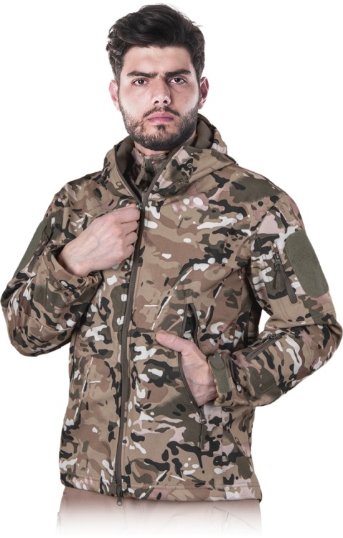 Męska Kurtka Ochronna Softshell Tactical Guard – Wojskowa Kurtka Taktyczna z Kapturem