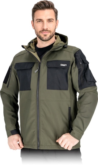 Męska Kurtka Ochronna Softshell Tactical Guard – Wiatroszczelna Kurtka Taktyczna z Wzmocnieniami Oxford