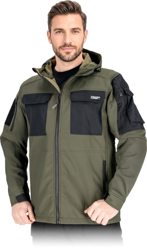 Męska Kurtka Ochronna Softshell Tactical Guard – Wiatroszczelna Kurtka Taktyczna z Wzmocnieniami Oxford