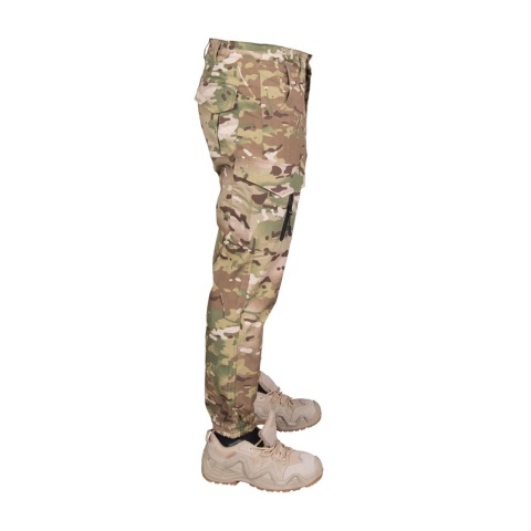 Męskie Spodnie Ochronne Do Pasa Tactical Guard Rip-Stop – Bojówki ze Ściągaczami i Podwójnymi Kieszeniami