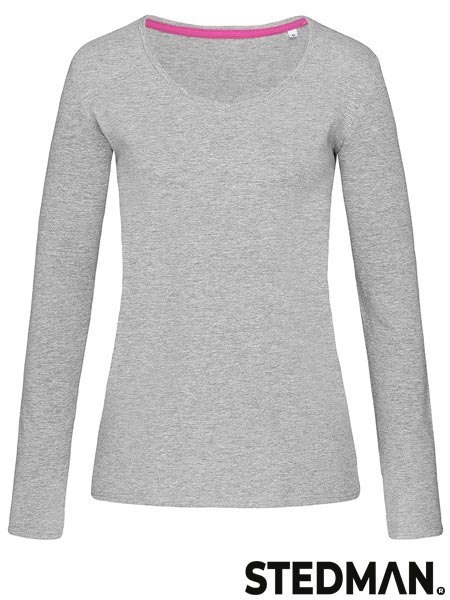 T-SHIRT DAMSKI Z DŁUGIM RĘKAWEM STEDMAN