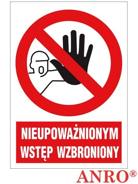 ZNAK BEZPIECZEŃSTWA ANRO
