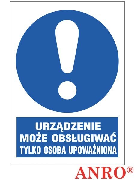 ZNAK BEZPIECZEŃSTWA ANRO