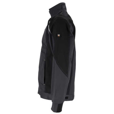 Męska Bluza Ochronna Twill z Elastanem (260 g/m²) – Stójka, 4 Kieszenie, Elementy Odblaskowe