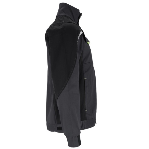 Męska Bluza Ochronna Twill z Elastanem (260 g/m²) – Stójka, 4 Kieszenie, Elementy Odblaskowe