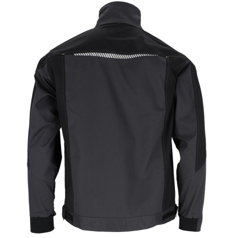 Męska Bluza Ochronna Twill z Elastanem (260 g/m²) – Stójka, 4 Kieszenie, Elementy Odblaskowe
