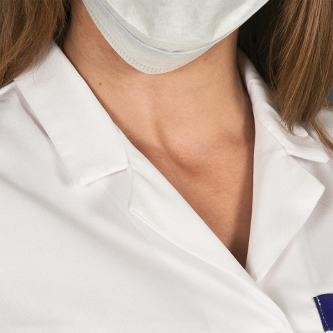 Damskia Bluza Ochronna z Krótkim Rękawem (200 g/m²) – Medyczna, Laboratoryjna, Apteczna