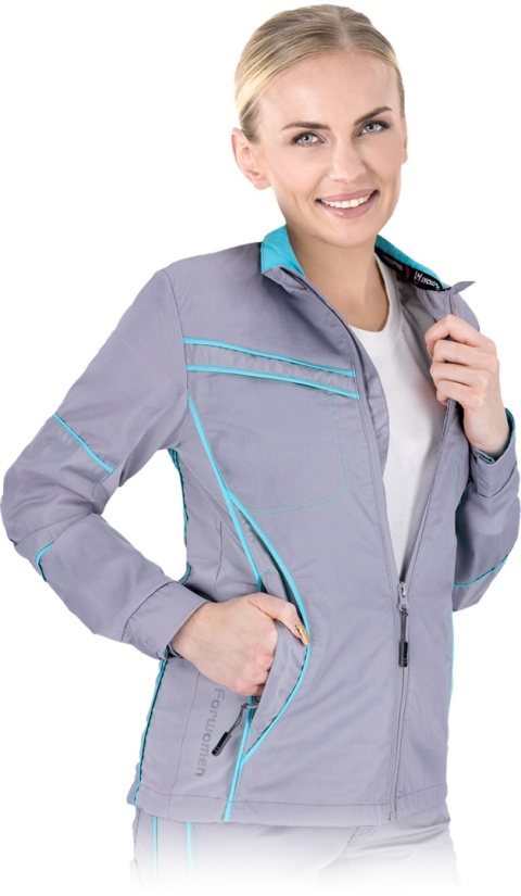 Damska Bluza Ochronna FORWOMEN z Elastanowymi Wstawkami – Lekka (155 g/m²), OEKO-TEX® Standard 100