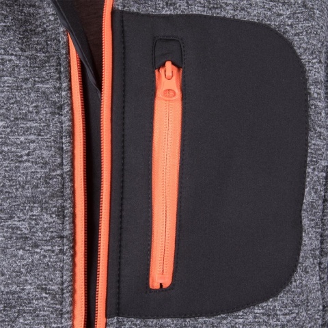 Męska Bluza Ochronna Polarowa ze Wstawkami Softshell (300 g/m²) – Wiatroodporna i Oddychająca ze Stójką
