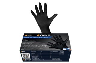 Rękawice nitrylowe 4GRIP Black 11/XXL