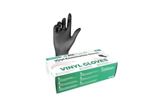 Rękawice winylowe diagnost. 4MD Tulip Black L