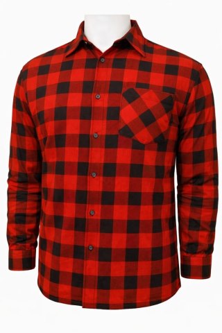 Koszula flanelowa 4WRK Hera szach. S c.211 red