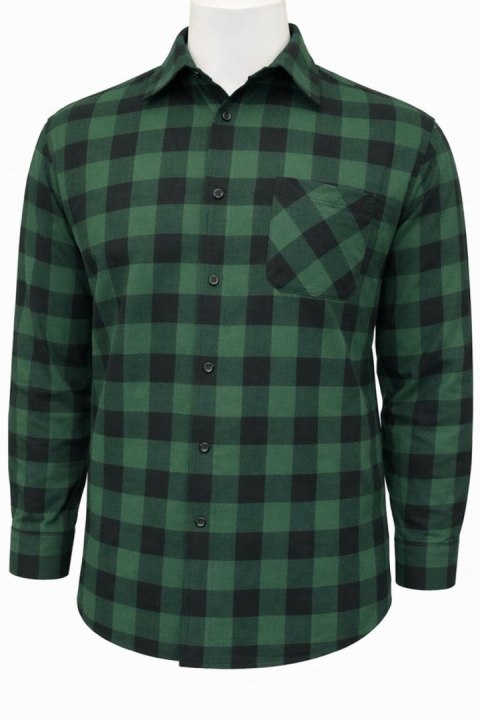 Koszula flanelowa 4WRK Hera szach. S f. green