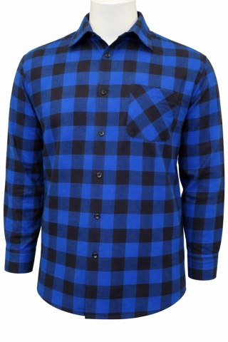 Koszula flanelowa 4WRK Hera szach. c.411 blue S