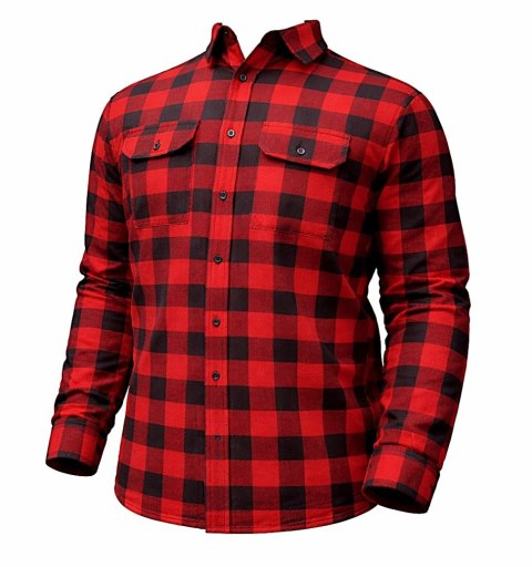 Kurtka zimowa flanelowa Frost czerwona, r.XXXL