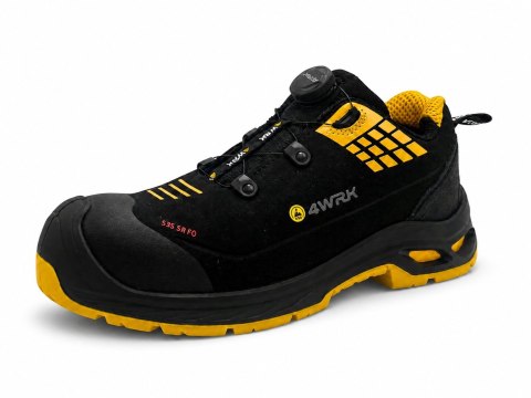 Półbut rob.4WRK POLLUX S3S QLS ESD black-yellow 46