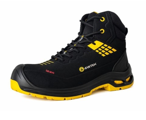 Trzewik rob. 4WRK POLLUX S3S ESD black-yellow 36