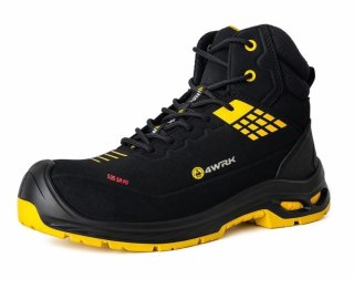 Trzewik rob. 4WRK POLLUX S3S ESD black-yellow 37