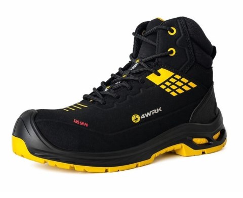 Trzewik rob. 4WRK POLLUX S3S ESD black-yellow 41