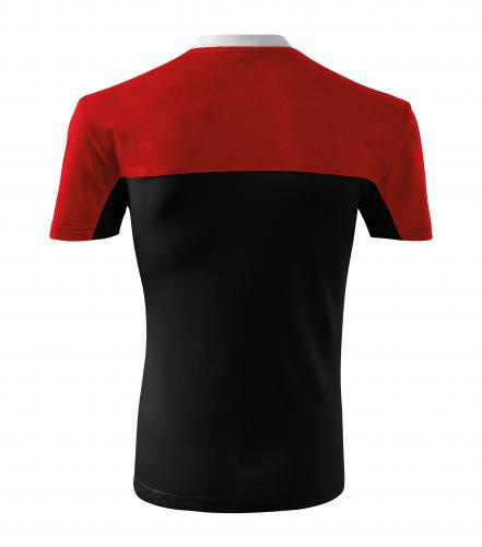 Koszulka unisex colormix czarno-czerwona