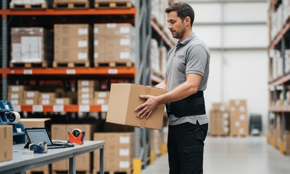 💪 Ergonomia dla Magazyniera: Jak Pasy Antyprzeciążeniowe i Maty Antyzmęczeniowe Zmniejszają Ryzyko Urazów i Zmęczenia