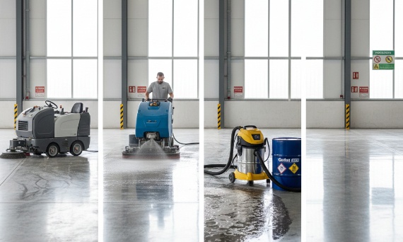 Podłoga to Nie Lustro: 4 Kroki do Perfekcyjnego Utrzymania Posadzek Przemysłowych (i Sprzęt, Który Musisz Mieć)