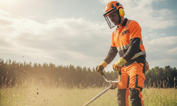 🌿👷‍♂️ BHP przy koszeniu trawy: O czym zapominasz, chwytając za kosę spalinową?