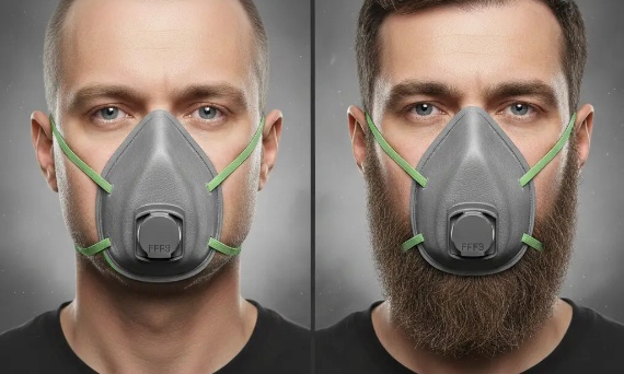🧔🛡️ BHP dla brodaczy: Czy Twoja broda sabotuje maskę przeciwpyłową?