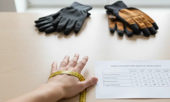 🧤 Jak dobrać rozmiar rękawic roboczych przez internet? Kompletny poradnik z tabelą rozmiarów