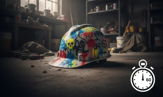 🕒 BHP w 60 sekund: Czy można malować kask sprayem? 🎨⛑️